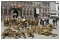 August 2014: A re-enactment of the soldiers of A Company of the 4th Battalion, Royal Fusiliers resting in the Town Square at Mons in France was staged exactly 100 years to the day to commemorate the outbreak of the First World War