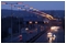 March 2009: Lighting-up time on the A1(M) motorway near Hatfield in Hertfordshire