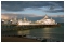 August 2005: Storm clouds gather over Eastbourne, but the evening sun still illuminates the pier