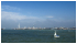 March 2014: The shoreline of Portsmouth and Southsea with the Spinnaker Tower in view, as seen from the Isle of Wight ferry